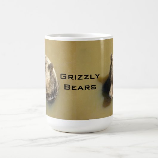 Grizzlybären Kaffeetasse (Mittel)