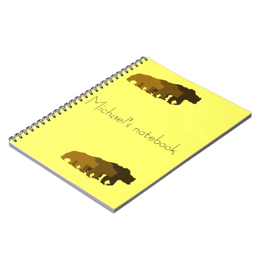 Grizzlybären-Notebook Notizblock (Linke Seite)