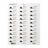 Grizzlybären-Rücksendeadressen-Aufkleber (Vorne)