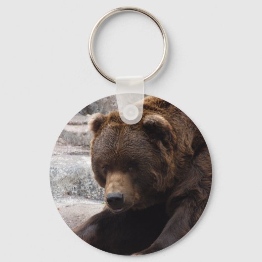 Grizzlybären-Schlüsselanhänger Schlüsselanhänger (Vorderseite)