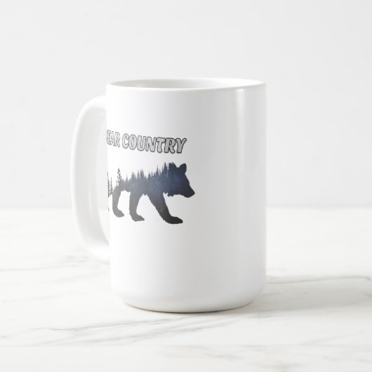 Grizzlybären-Tasse Kaffeetasse (Vorderseite Links)