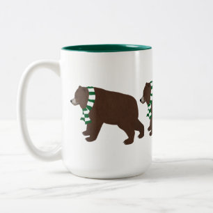 Grizzlybären-Tasse Zweifarbige Tasse