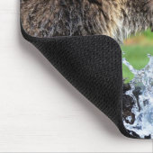 Grizzlybärkampf Mousepad (Ecke)