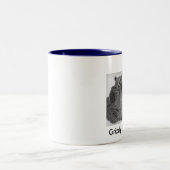 Grizzlybärstillstehen Zweifarbige Tasse (Mittel)