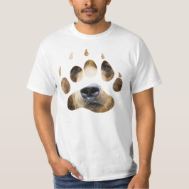 Grizzlybärtatzen-Gesichtst-stück T-Shirt