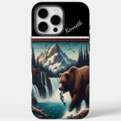 Grizzlyfest am Wasserfall Case-Mate iPhone Hülle (Rückseite)
