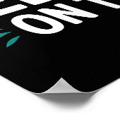 Grizzlyn im Freien, Teddybär im Inneren Poster (Ecke)