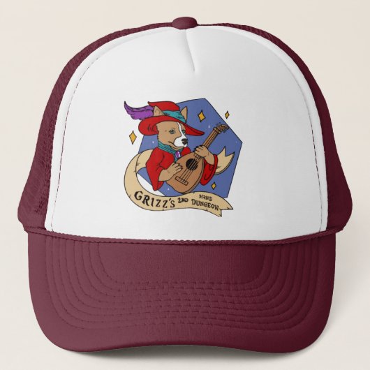 Grizz's 2nd Hand Dungeon Trucker Hat Truckerkappe (Vorderseite)