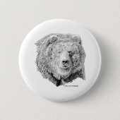 Grizzy Bär Button (Vorderseite)