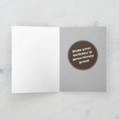 Grizzy Bär Happy Birthday Personalisiert Card Karte (Innenseite)