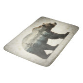 Grizzy Bar Wilderness Art Badematte (Schrägansicht)