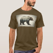Grizzy Bar Wilderness Art T-Shirt (Vorderseite)