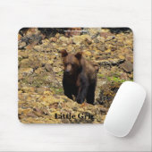Grizzy Bären Cub Wildlife Supporter Mousepad (Mit Mouse)