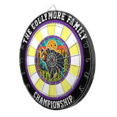 Grizzy Bären Forest Aim Design Dartscheibe (Vorderseite rechts)