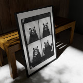 Grizzy Bären Fotobooth Trendy Wall Art Poster