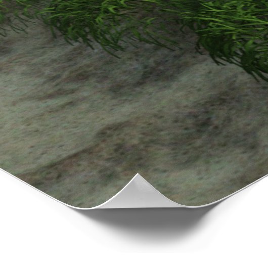 Grizzy Bären Woodland Cabin Style Poster (Ecke)