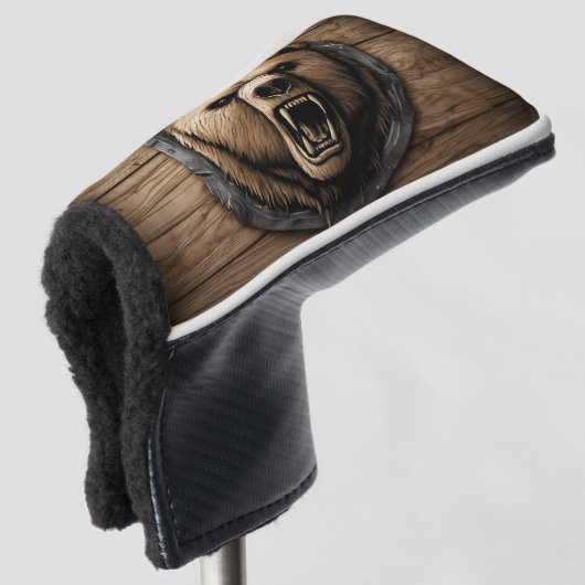 Grizzy Bear Golf Club Cover Golf Headcover (3/4 Vorderseite)