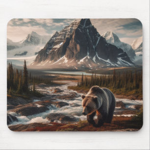 Grizzy Bear Mouse Pad Mousepad