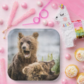 Grizzy Cubs suchen nach ihrer Mutter Pappteller (Party)