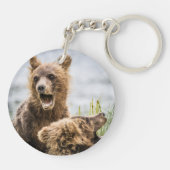 Grizzy Cubs suchen nach ihrer Mutter Schlüsselanhänger (Rückseite)