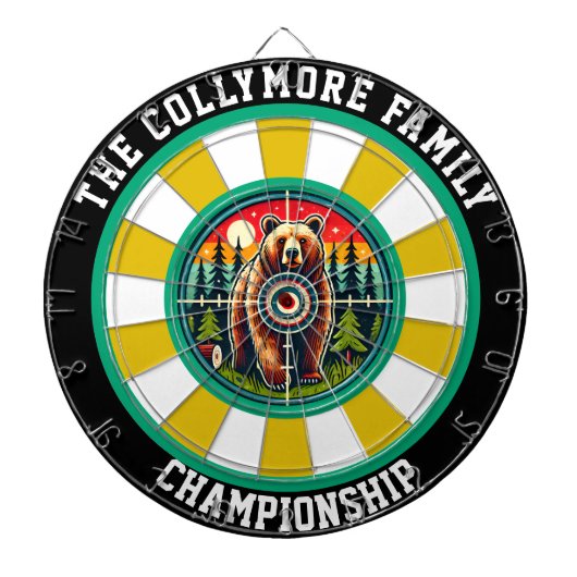 Grizzy-Overlay-Design Dartscheibe (vorne)