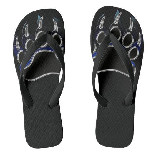 Grizzy Paw Black & Blue Badesandalen (Fußbett)
