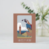 Grizzy Peak Postcard Postkarte (Stehend Vorderseite)