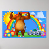 Grizzy und Lemminge Kinder Poster (Vorne)