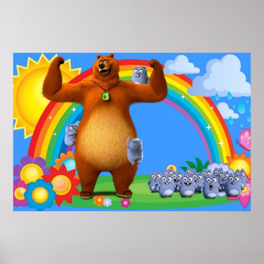 Grizzy und Lemminge Kinder Poster (Vorne)