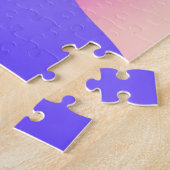 GRL Power Typografie & Girl Feminist Lila Messe Puzzle (Seite)