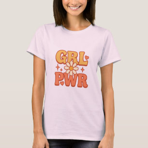 GRL PWR Feminismus Bold Vintage T-Shirt