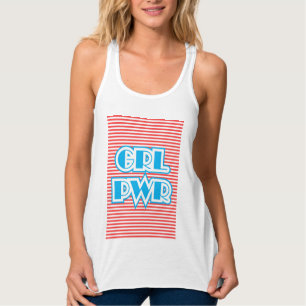 GRL PWR, Girl-Power, Girl-Shirt, lustige Typografi Tank Top