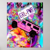 GRL PWR - Girl-Power Poster (Vorne)