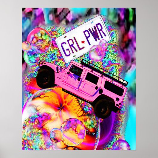 GRL PWR - Girl-Power Poster (Vorne)