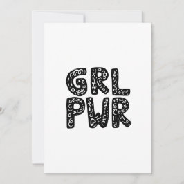 GRL PWR Girl Power Typografie