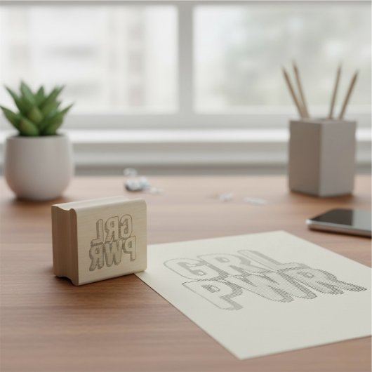 GRL PWR GUMMISTEMPEL