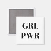 GRL PWR MAGNET (Vorderseite/Rückseite)