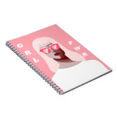 GRL PWR Moderne feministische Illustration Girl Po Notizblock (Rechte Seite)