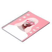 GRL PWR Moderne feministische Illustration Girl Po Notizblock (Linke Seite)