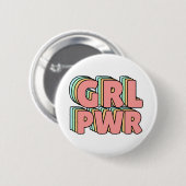 GRL PWR Pastel Button (Vorne & Hinten)
