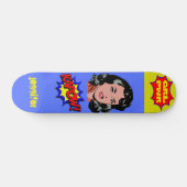 GRL PWR Pop Art - Cooles Retro Skateboard (Horizontal)