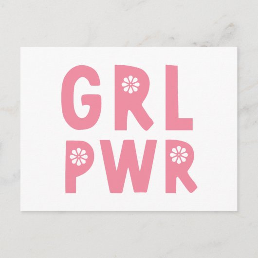 Grl pwr postkarte (Vorderseite)