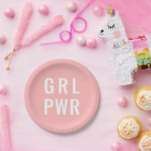 GRL PWR Rose Pappteller (Party)
