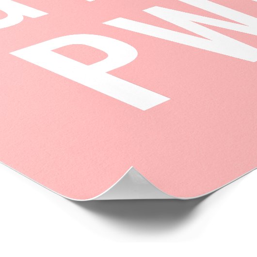 GRL PWR Rose Poster (Ecke)