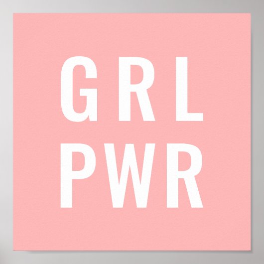 GRL PWR Rose Poster (Vorne)