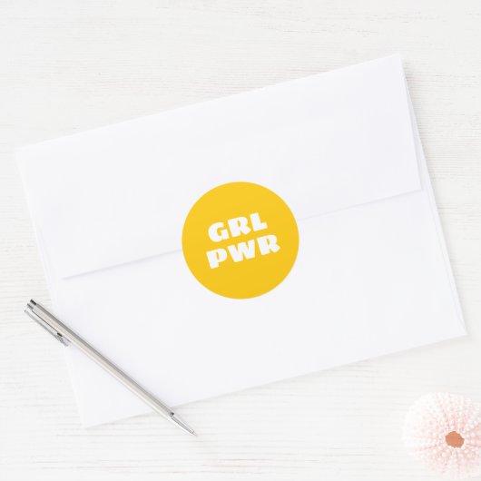 GRL PWR - RUNDER AUFKLEBER (Umschlag)