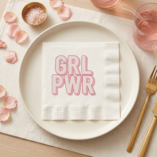 GRL PWR SERVIETTE