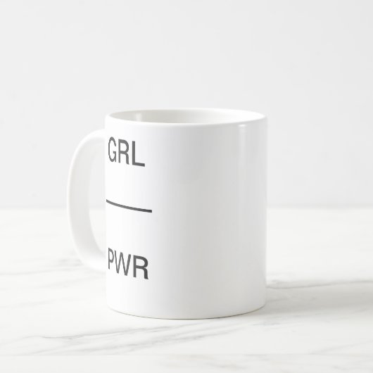 GRL PWR Tasse (Vorderseite Links)
