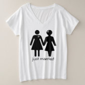 GRLZ - gerade verheiratet T-Shirt (Design vorne)