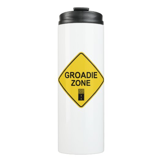 Groadie Zone Gravel Cycling Thermosbecher (Vorderseite)